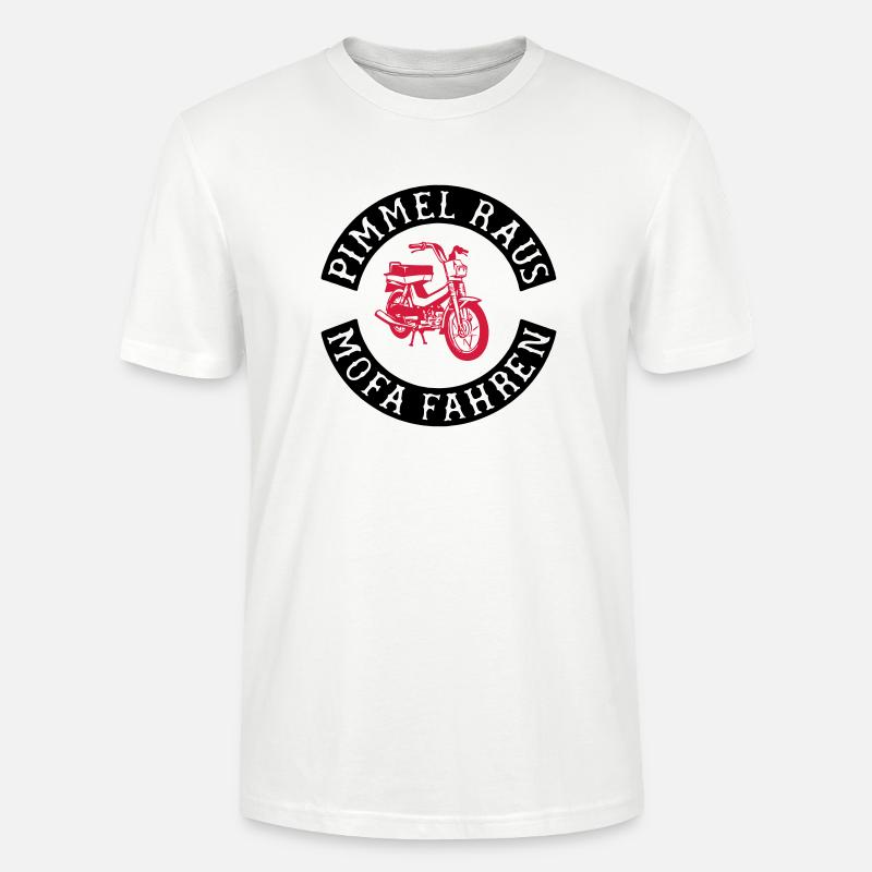 Sortez, conduisez une mobylette! - T-shirt bio CRAFTER Stanley Stella Unisexe - blanc