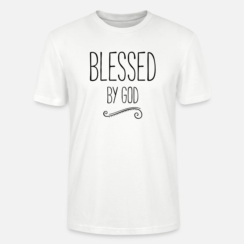 blessed by god - Stanley/Stella Unisex Bio-T-Shirt CRAFTER - Weiß