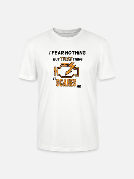 Motorkontrollleuchte / Check Engine Light Shirt - Stanley/Stella Unisex Bio-T-Shirt CRAFTER - Weiß