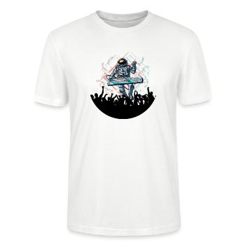 Dj - T-shirt bio CRAFTER Stanley Stella Unisexe - blanc - Devant - Alina (178cm) & Michal (187cm)