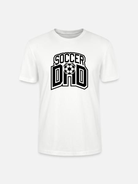 Fodbold far logo design - Stanley Stella CRAFTER unisex økologisk-T-shirt - hvid