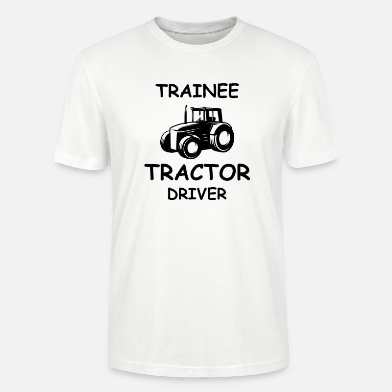 Trainee Tractor Driver - Stanley/Stella Unisex Bio-T-Shirt CRAFTER - Weiß