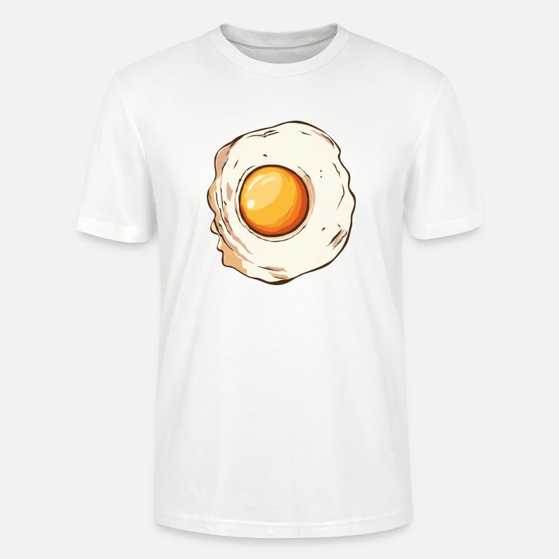 Ei Flachzieher Eier 2 W - Stanley/Stella Unisex Bio-T-Shirt CRAFTER - Weiß