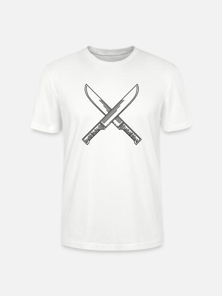 Knives - Stanley/Stella CRAFTER Unisex Organic T-Shirt - white