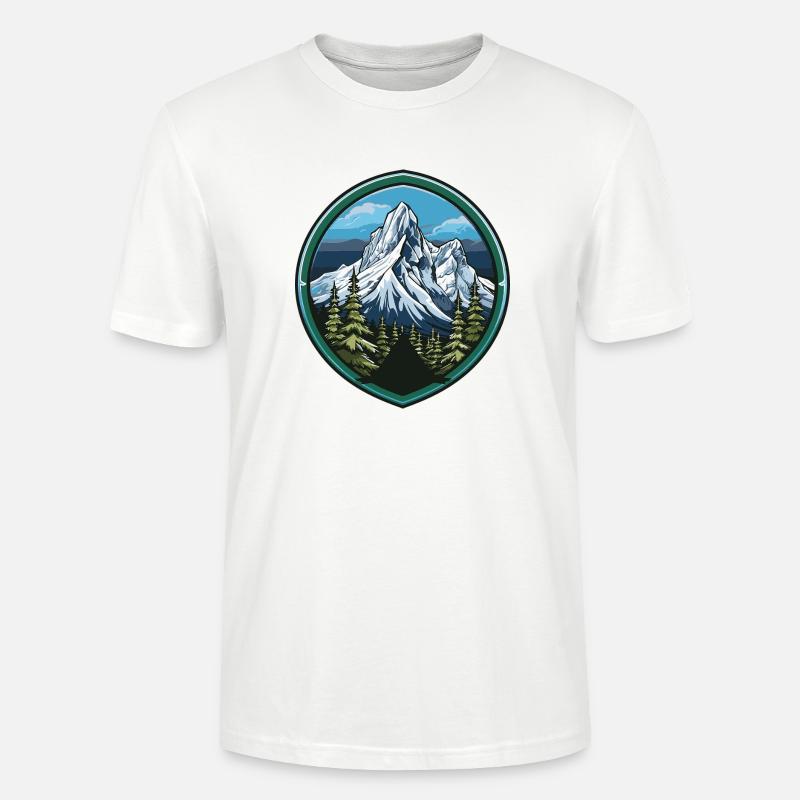 berge mountains 2 - Stanley/Stella Unisex Bio-T-Shirt CRAFTER - Weiß