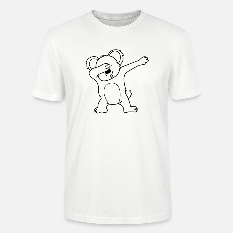 Koala Dabbing 01 - Stanley/Stella Unisex Bio-T-Shirt CRAFTER - Weiß