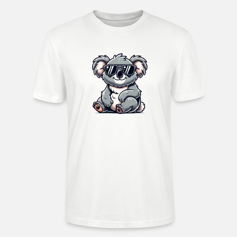 koalabär sonnenbrille - Stanley/Stella Unisex Bio-T-Shirt CRAFTER - Weiß