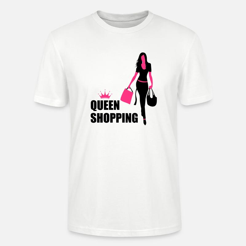 Queen Shopping Crown - Stanley/Stella Unisex Bio-T-Shirt CRAFTER - Weiß