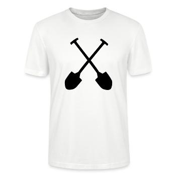 Pelle - T-shirt bio CRAFTER Stanley Stella Unisexe - blanc - Devant - Alina (178cm) & Michal (187cm)