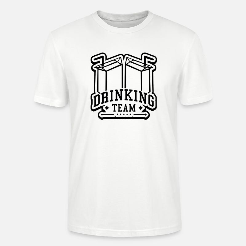 drinking_team_funny_pe1 - Stanley/Stella Unisex Bio-T-Shirt CRAFTER - Weiß