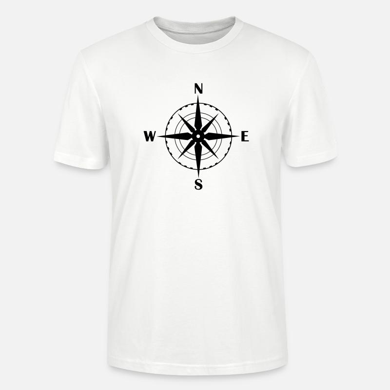 kompass_01 - Stanley/Stella Unisex Bio-T-Shirt CRAFTER - Weiß