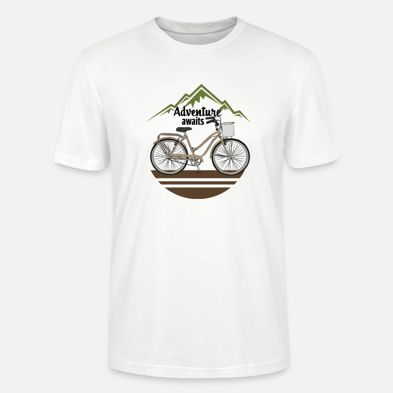 Abenteuer wartet - Stanley/Stella Unisex Bio-T-Shirt CRAFTER - Weiß