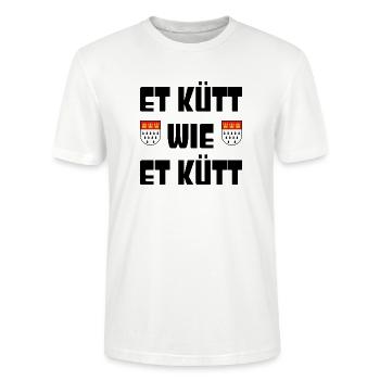 Et kütt wie et kütt - Stanley/Stella Unisex Bio-T-Shirt CRAFTER - Weiß - Vorne - Alina (178cm) & Michal (187cm)