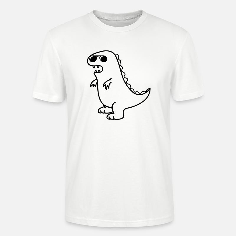 cool dino - Stanley/Stella Unisex Bio-T-Shirt CRAFTER - Weiß