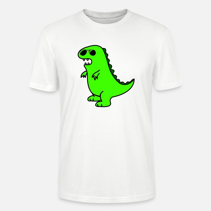 cool dino - Stanley/Stella Unisex Bio-T-Shirt CRAFTER - Weiß