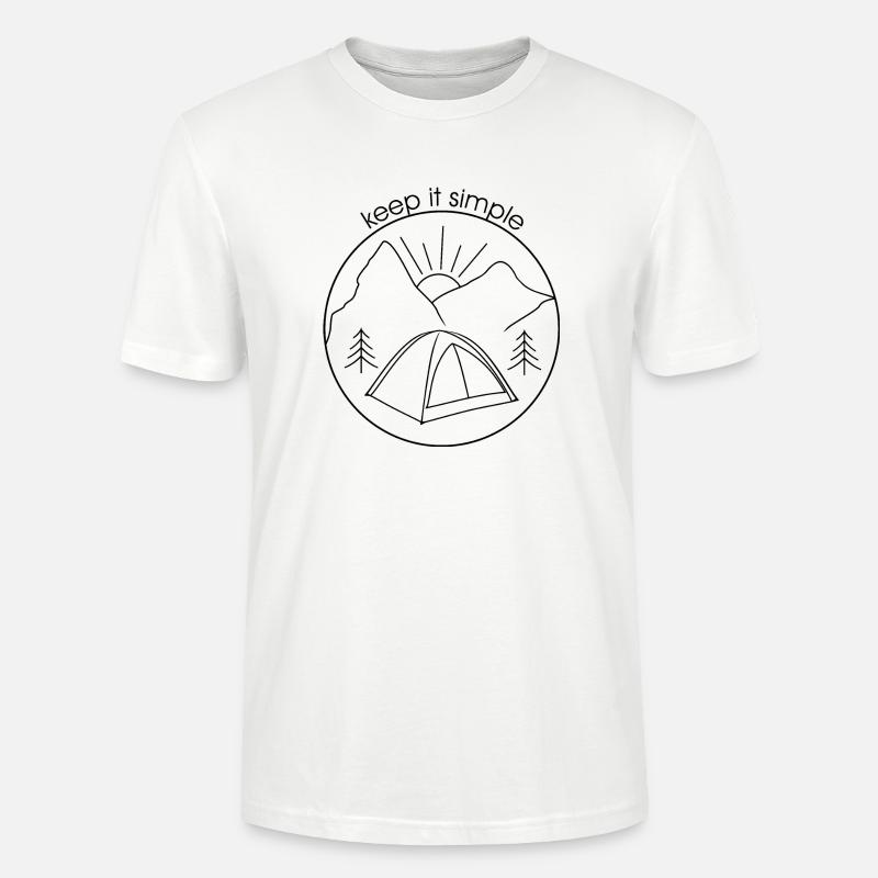 Keep it simple (schwarze Version) - Stanley/Stella Unisex Bio-T-Shirt CRAFTER - Weiß