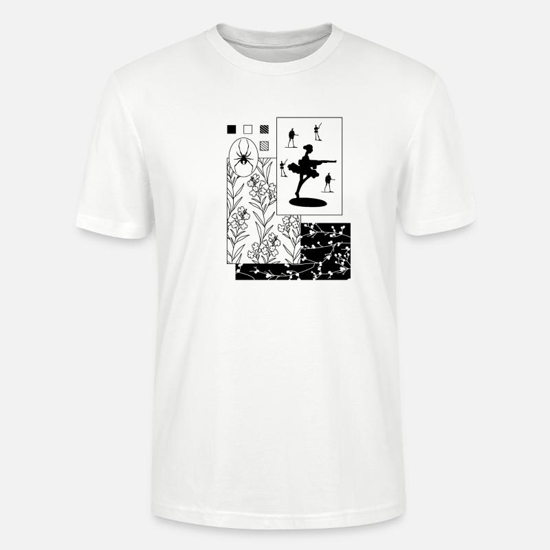 Scrapbooking black widow - T-shirt bio CRAFTER Stanley Stella Unisexe - blanc