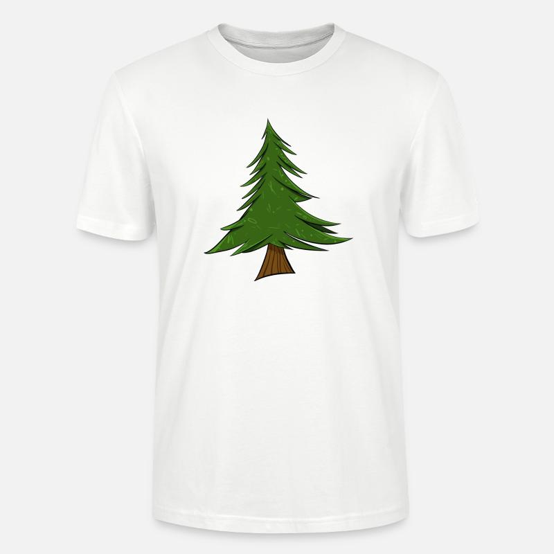 Tanne | Tannenbaum | Pine Tree - Stanley/Stella Unisex Bio-T-Shirt CRAFTER - Weiß