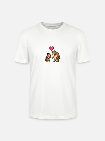 Die Bären-Saga - LIEBEN - Stanley/Stella Unisex Bio-T-Shirt CRAFTER - Weiß
