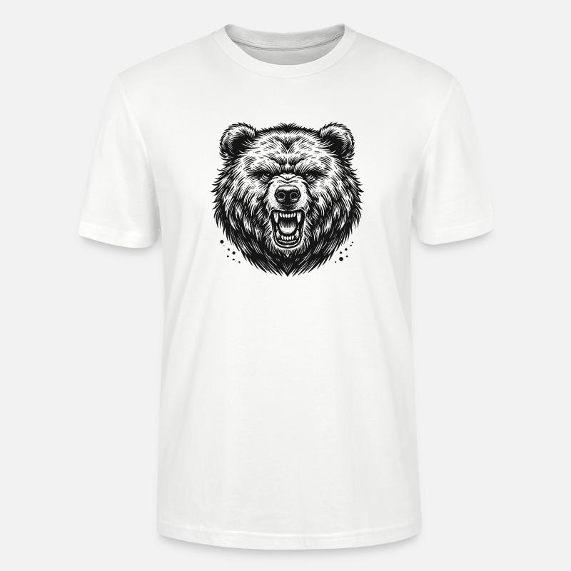 Bär - Stanley/Stella Unisex Bio-T-Shirt CRAFTER - Weiß