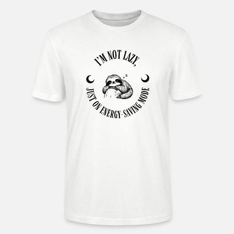 Faultier-Modus - Stanley/Stella Unisex Bio-T-Shirt CRAFTER - Weiß
