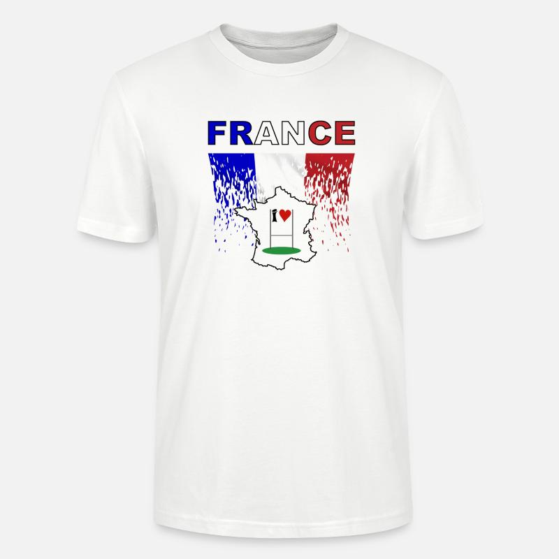 rugby - Stanley/Stella CRAFTER Unisex Organic T-Shirt - white