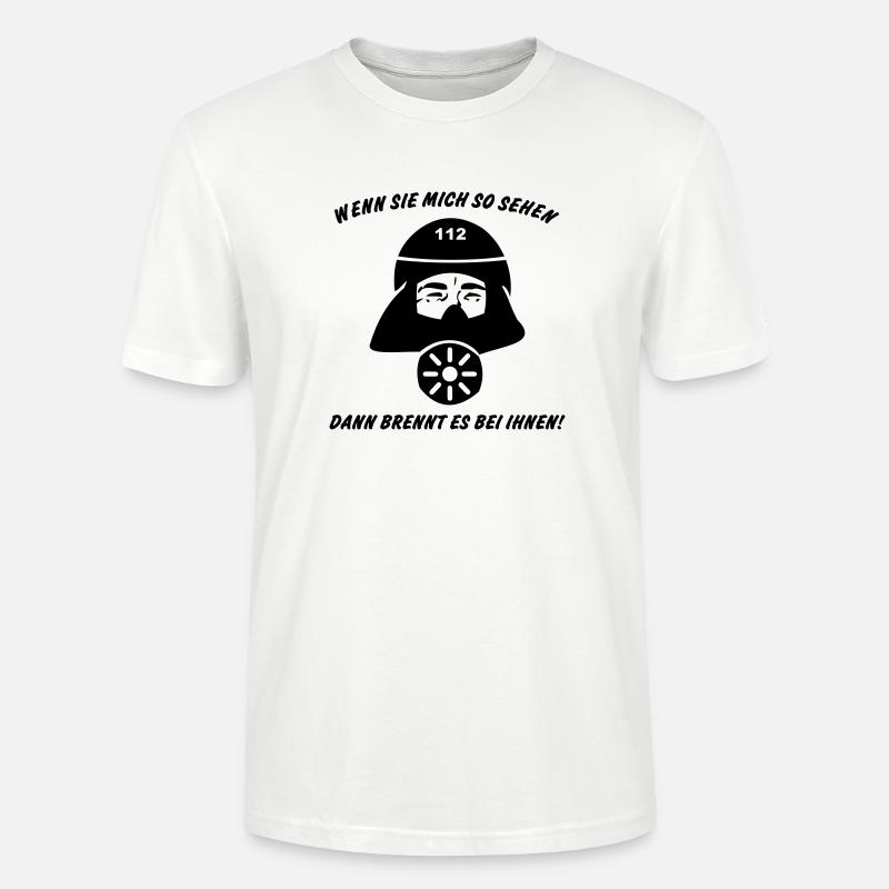 Il brûle avec eux! - T-shirt bio CRAFTER Stanley Stella Unisexe - blanc