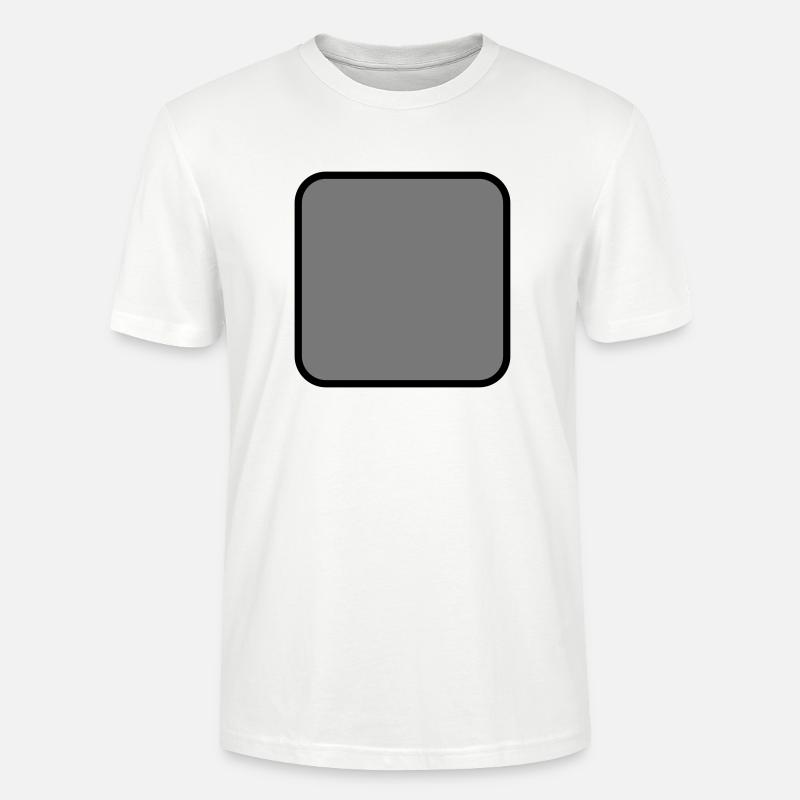 Quadrat grau gefüllt rund - Stanley/Stella Unisex Bio-T-Shirt CRAFTER - Weiß
