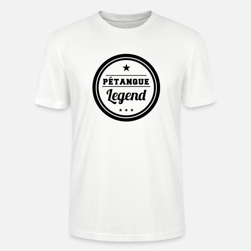 Petanque Legend - T-shirt bio CRAFTER Stanley Stella Unisexe - blanc