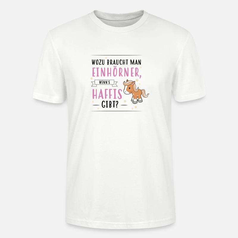 Wozu Einhörner Haflinger - Stanley/Stella Unisex Bio-T-Shirt CRAFTER - Weiß