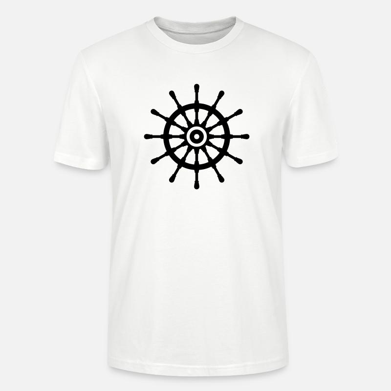 Ship Steering Wheel - Stanley/Stella Unisex Bio-T-Shirt CRAFTER - Weiß