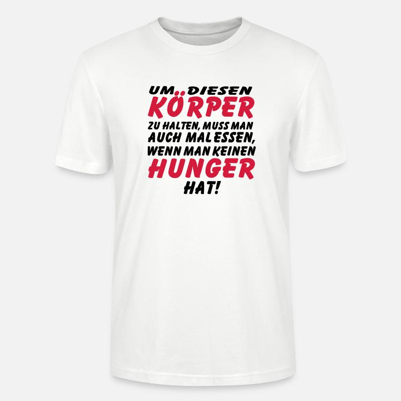 koerper_hunger_vec_2 de anl - Stanley/Stella Unisex Bio-T-Shirt CRAFTER - Weiß