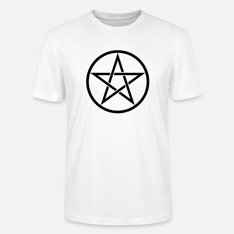 Pentacle Symbol 2 (Vector) - Stanley/Stella Unisex Bio-T-Shirt CRAFTER - Weiß