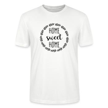 home sweet home - Stanley/Stella CRAFTER Unisex Organic T-Shirt - white - Front - Alina (178cm) & Michal (187cm)