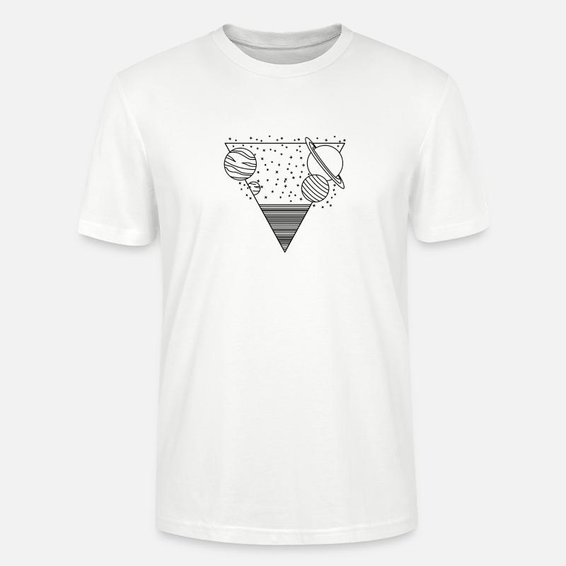 L’espace dans le triangle - T-shirt bio CRAFTER Stanley Stella Unisexe - blanc