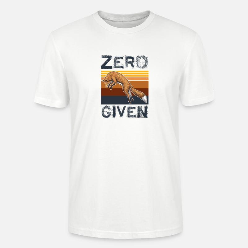Zero « fox » Given - T-shirt bio CRAFTER Stanley Stella Unisexe - blanc