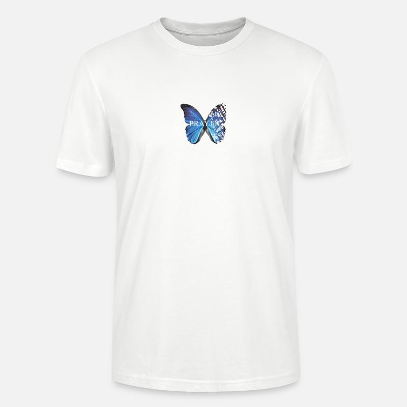 Papillon papillon PRAYTN - T-shirt bio CRAFTER Stanley Stella Unisexe - blanc