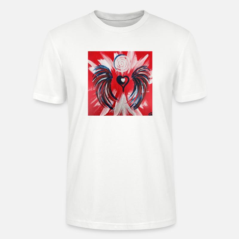 Herzengel "...ich bin einfach" - Stanley/Stella Unisex Bio-T-Shirt CRAFTER - Weiß