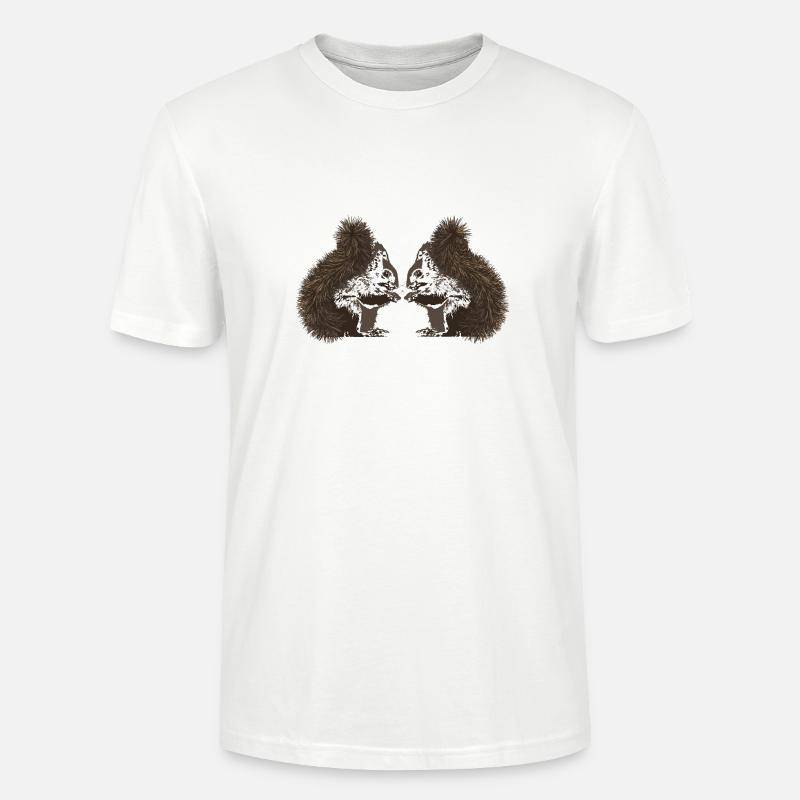 Eichhörnchen, Eichhörnchen - Stanley/Stella Unisex Bio-T-Shirt CRAFTER - Weiß