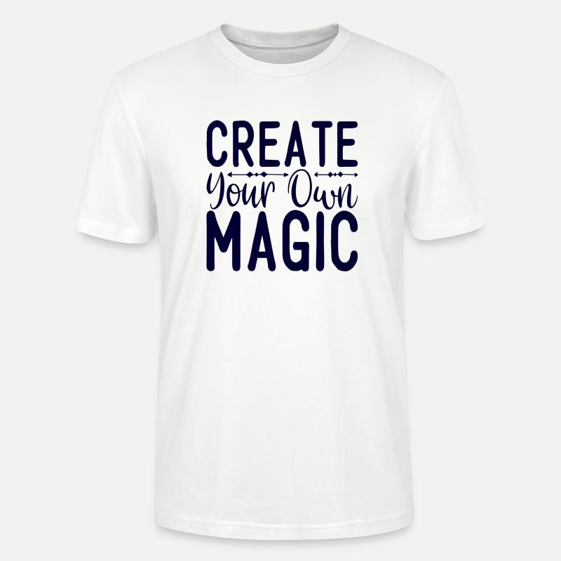 Create your own Magic - Stanley/Stella Unisex Bio-T-Shirt CRAFTER - Weiß