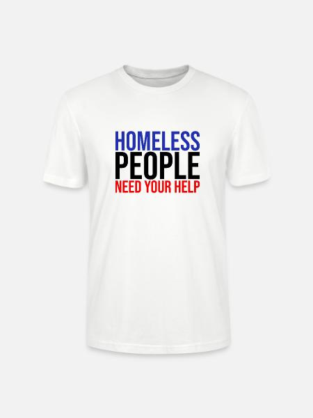 Hilf den Obdachlosen Solidarität - Stanley/Stella Unisex Bio-T-Shirt CRAFTER - Weiß