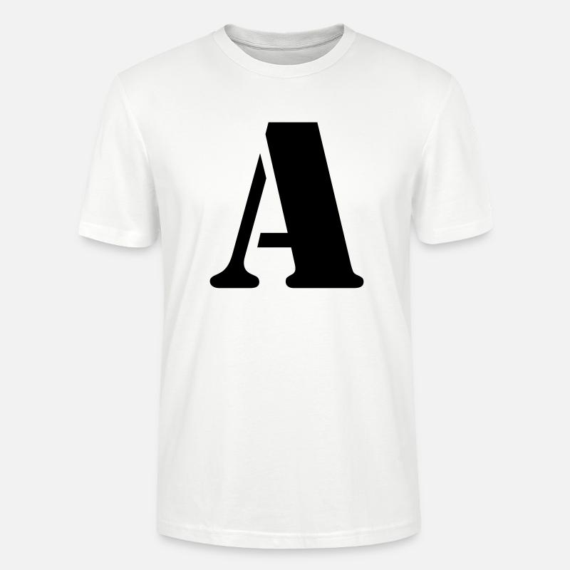 buchstabe a - Stanley/Stella Unisex Bio-T-Shirt CRAFTER - Weiß