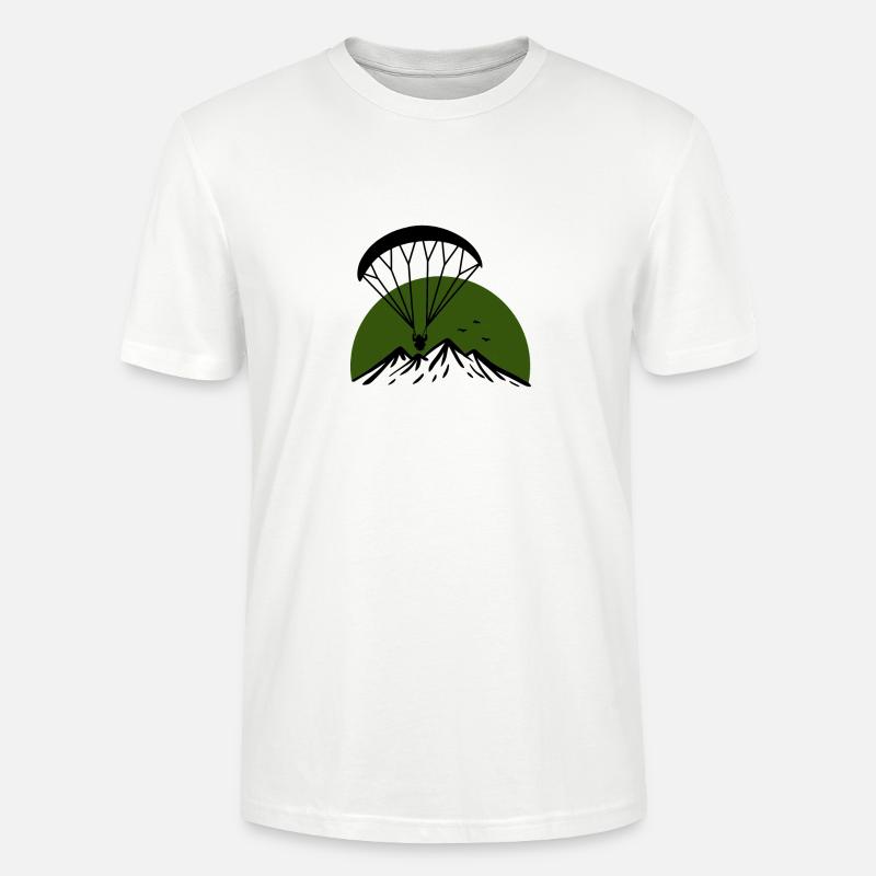 Paramotoring Retro Design - Stanley/Stella Unisex Bio-T-Shirt CRAFTER - Weiß