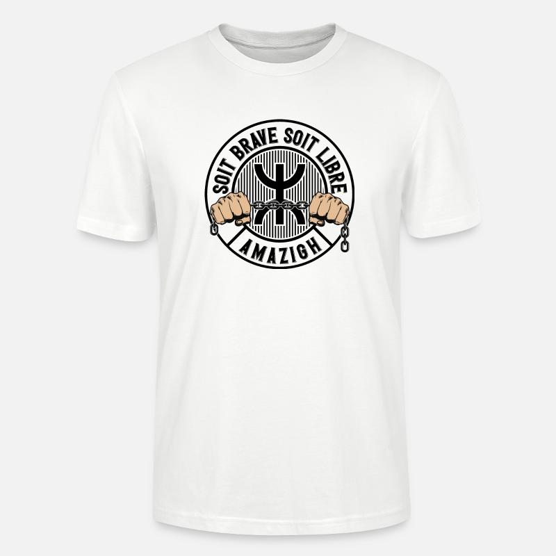 Entweder mutig oder frei. Amazigh. - Stanley/Stella Unisex Bio-T-Shirt CRAFTER - Weiß
