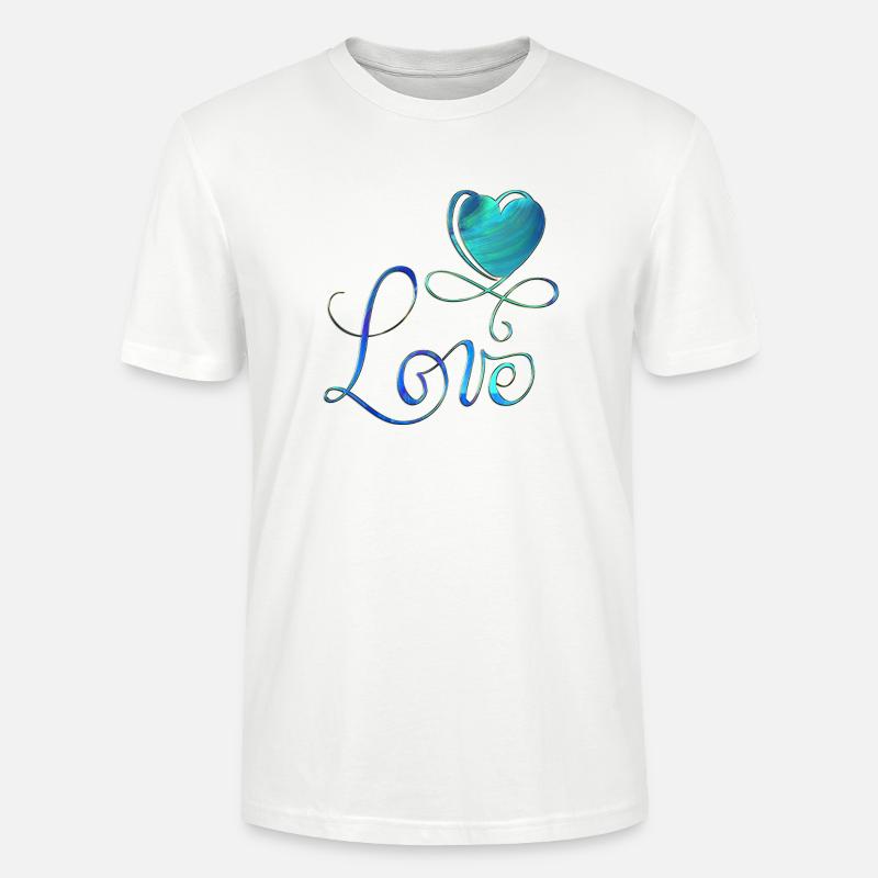 Saint-Valentin Saint-Valentin - T-shirt bio CRAFTER Stanley Stella Unisexe - blanc