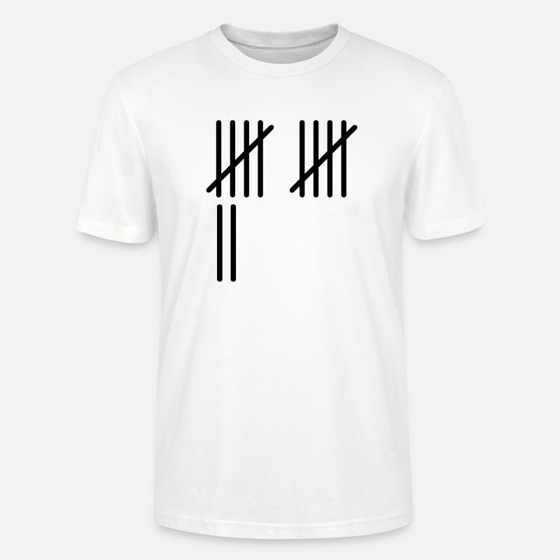 12 Stripes - Stanley/Stella Unisex Bio-T-Shirt CRAFTER - Weiß