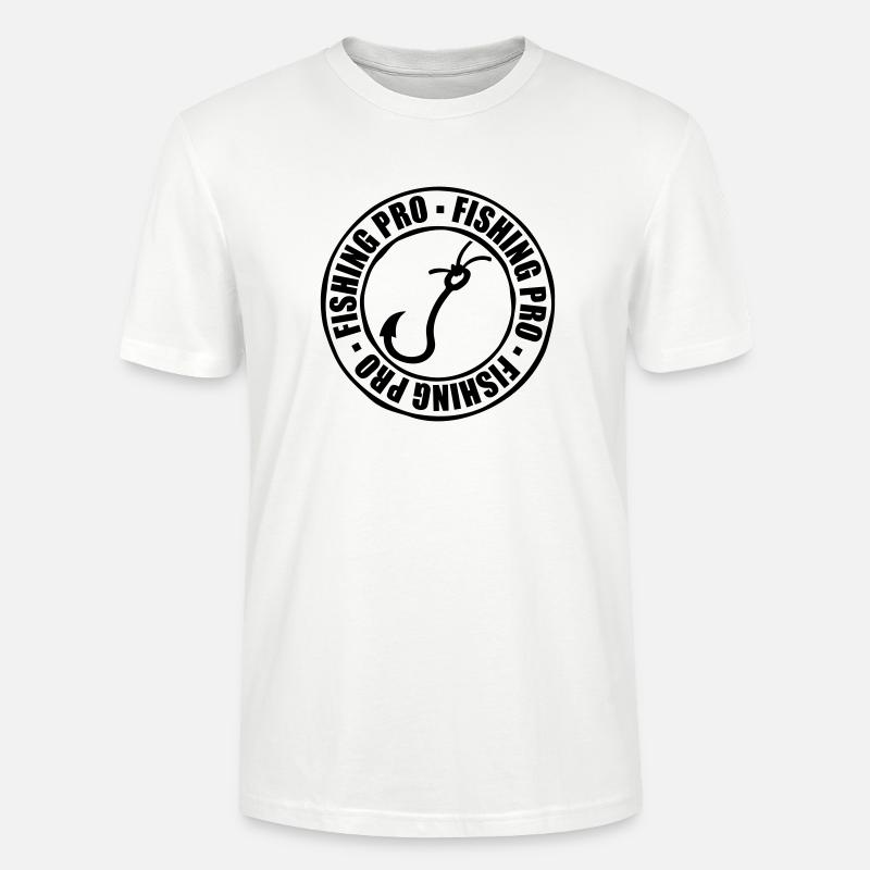 Timbre Pêche Pro - T-shirt bio CRAFTER Stanley Stella Unisexe - blanc