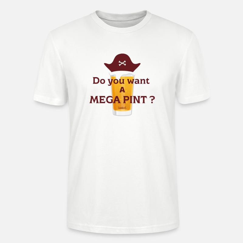 Möchten Sie ein Mega-Pint? - Stanley/Stella Unisex Bio-T-Shirt CRAFTER - Weiß