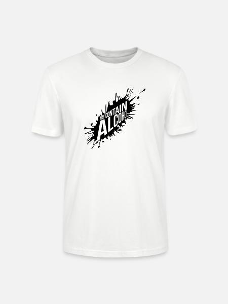 May Contain Alcohol Farbklecks - Stanley/Stella Unisex Bio-T-Shirt CRAFTER - Weiß