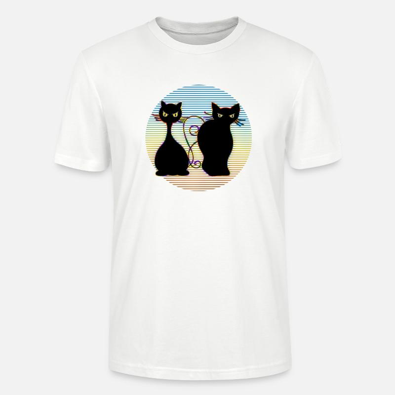 Katzen - Stanley/Stella Unisex Bio-T-Shirt CRAFTER - Weiß